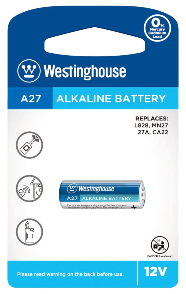 

Батарейка алкалиновая 12В Westinghouse 27A-BP1, 46458003