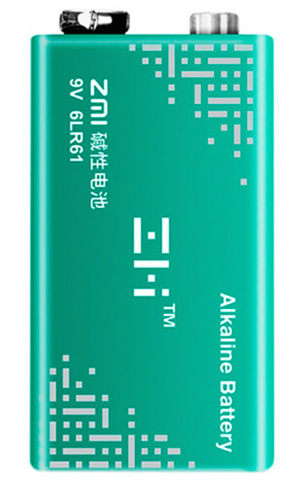 

Батарейка ZMI 6LR61 9V, зеленая, 6LR61