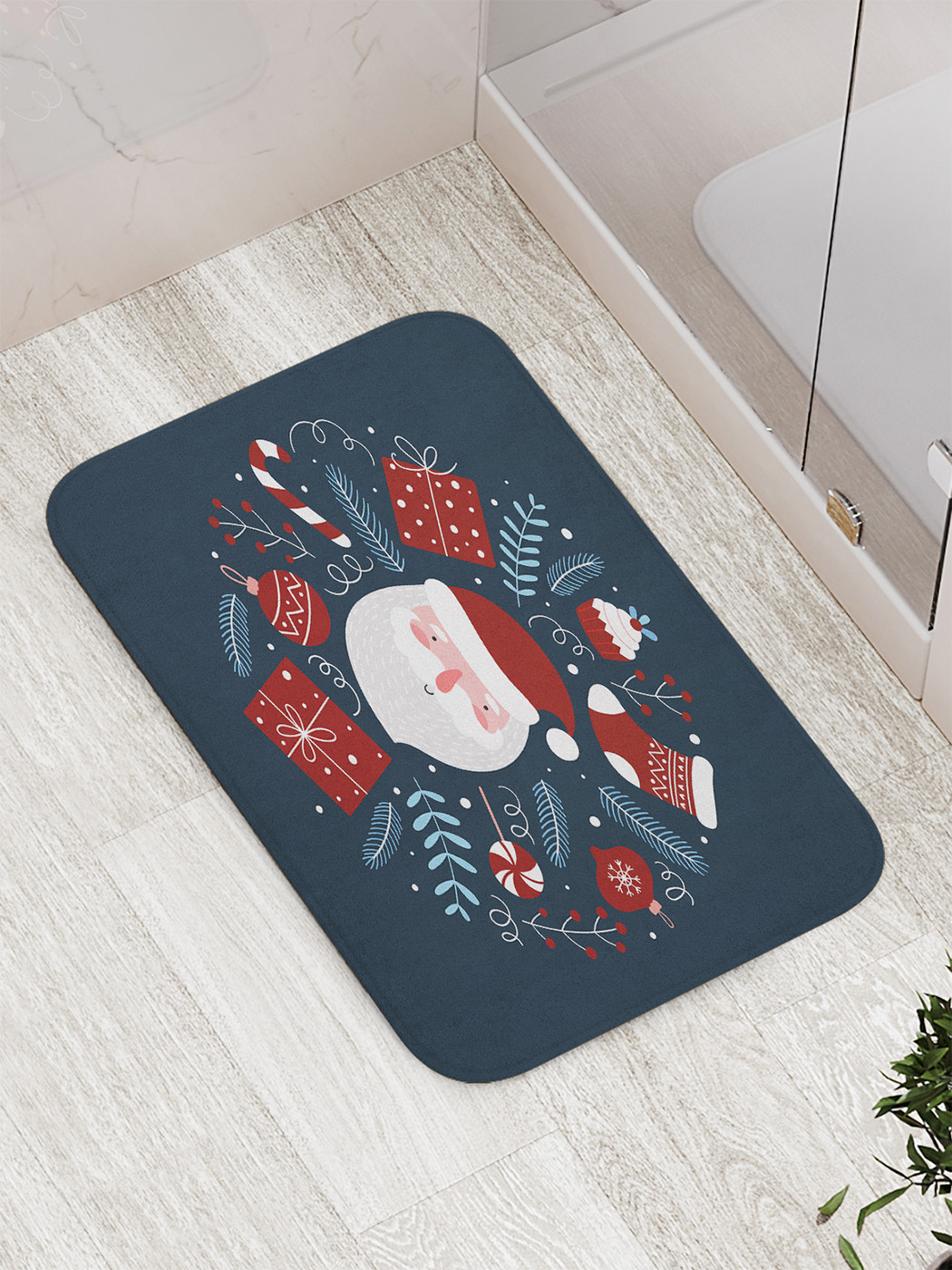 

bath_427903 Коврик противоскользящий для ванной, сауны, бассейна, 77х52 см