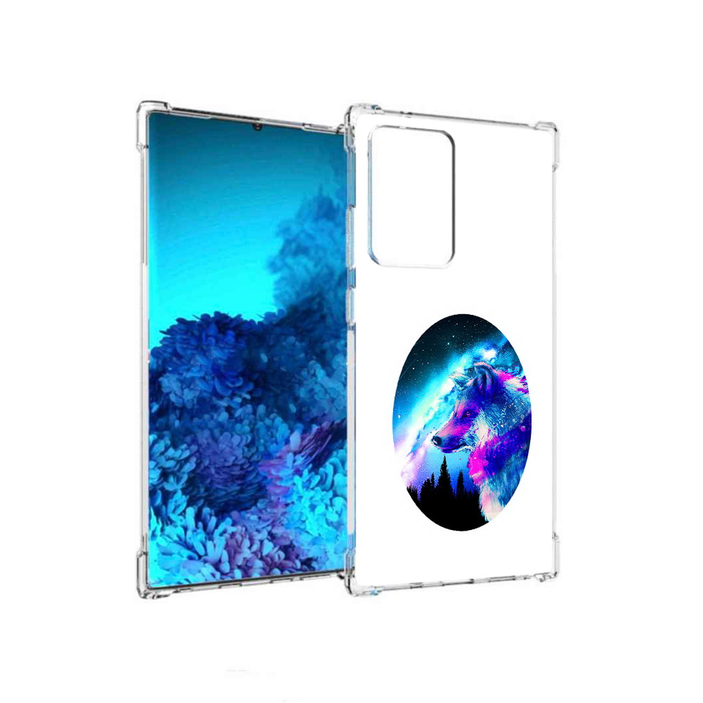 

Чехол MyPads Tocco для Samsung Galaxy Note 20 Ultra голубой волк (PT151896.552.293), Прозрачный, Tocco