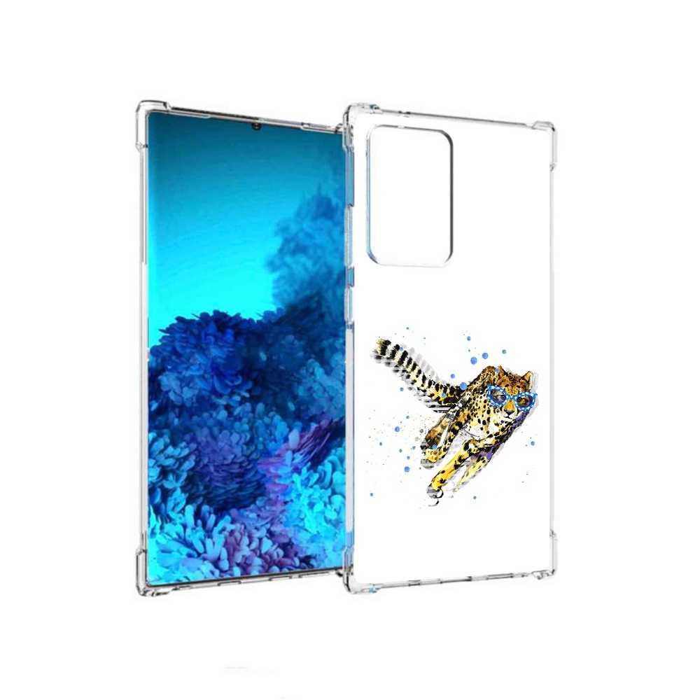 

Чехол MyPads Tocco для Samsung Galaxy Note 20 Ultra гепард в очках (PT151896.552.287), Прозрачный, Tocco