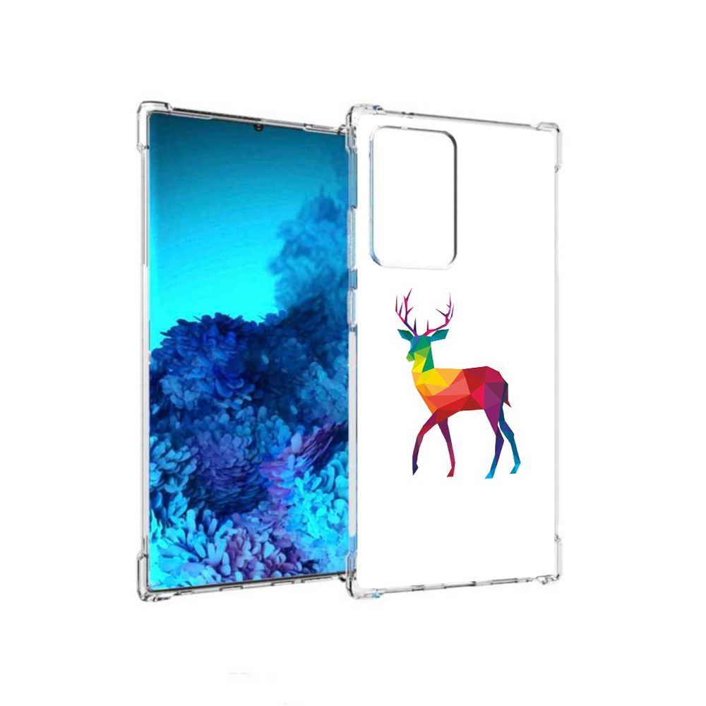 

Чехол MyPads Tocco для Samsung Galaxy Note 20 Ultra геометрический олень, Прозрачный, Tocco