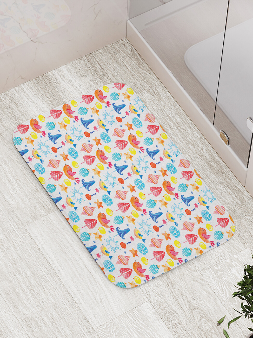 

bath_427902 Коврик противоскользящий для ванной, сауны, бассейна, 77х52 см