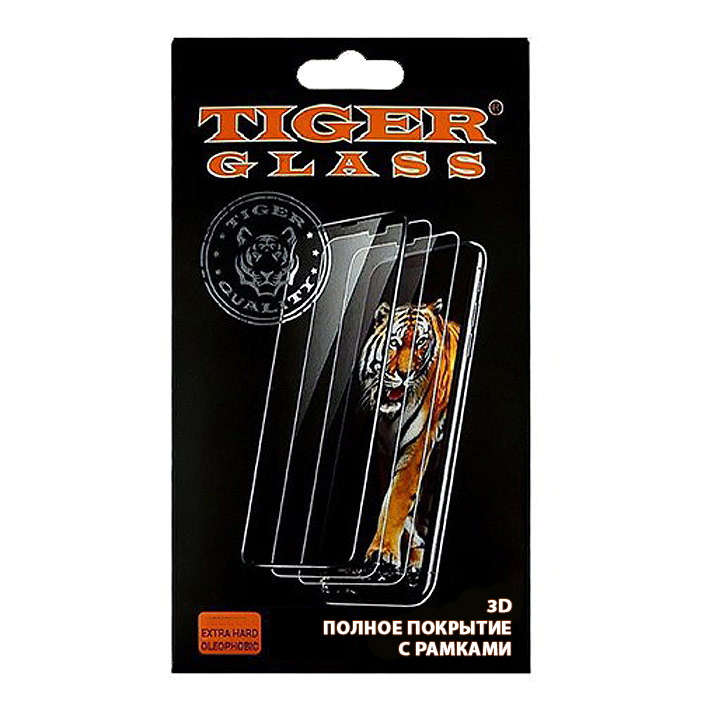 Защитное стекло для iPhone 6 / 6S 3D Tiger Glass золото