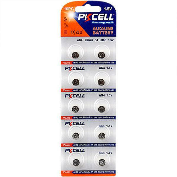 Батарейка PKCELL AG4-10B тип - LR66(AG4) 10 шт в блистере