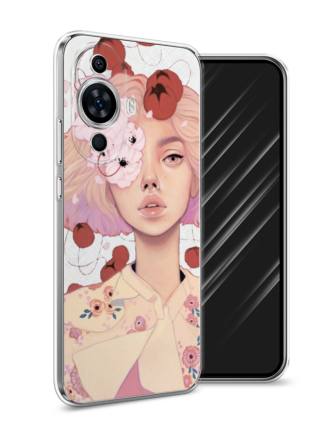 

Чехол Awog на Huawei Nova 11 "Цветочная анархия", Бежевый;розовый;бордовый, 6121250-7