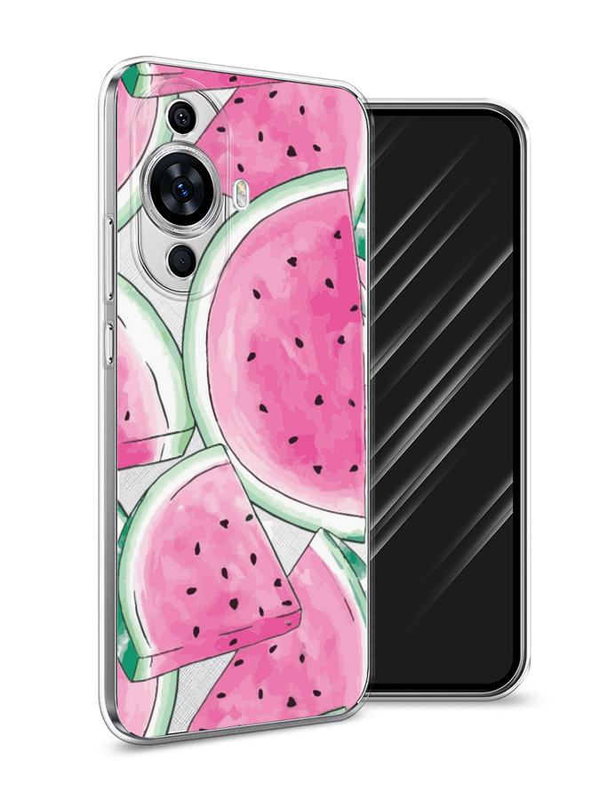 

Чехол Awog на Huawei Nova 11 "Акварельные арбузы", Зеленый;белый;розовый, 6121250-10