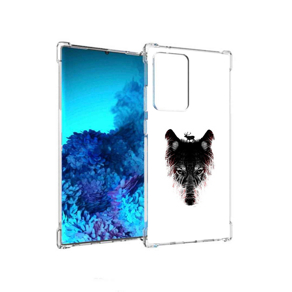 

Чехол MyPads Tocco для Samsung Galaxy Note 20 Ultra волк в траве (PT151896.552.267), Прозрачный, Tocco