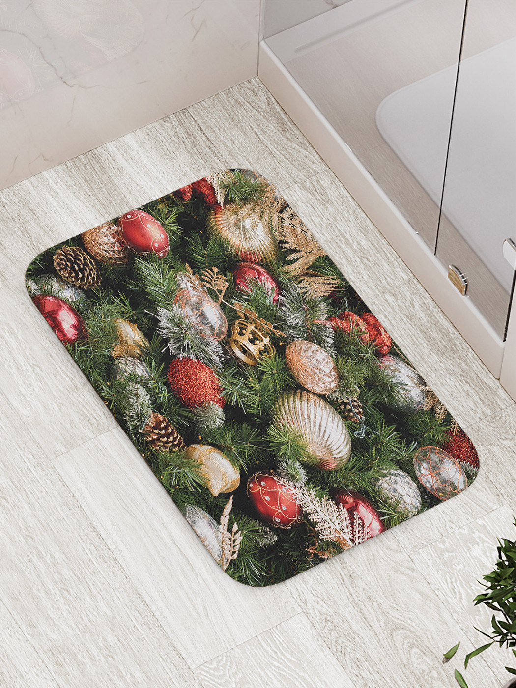

bath_427889 Коврик противоскользящий для ванной, сауны, бассейна, 77х52 см