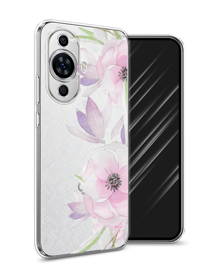 

Чехол Awog на Huawei Nova 11 "Нежные анемоны", Розовый;черный;фиолетовый, 6121250-8