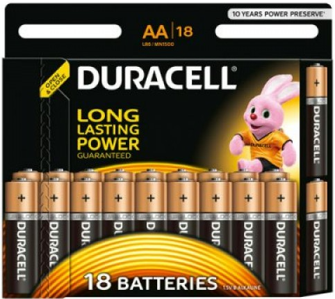 

Батарейка LR06 Duracell Basic (AA-пальчиковые) 18 шт., 310230a