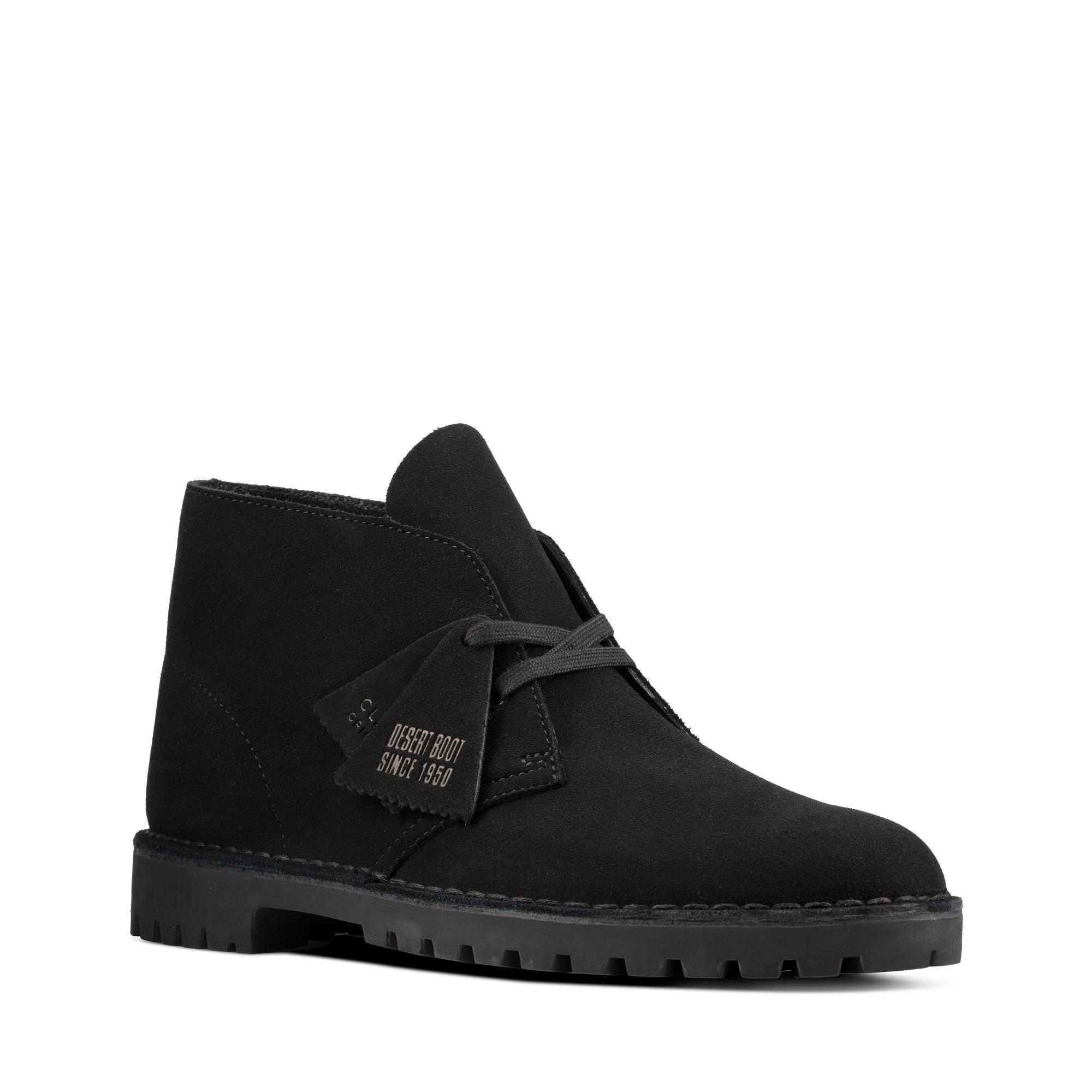 

Ботинки мужские Clarks Desert Rock 26162705 черные 43 EU, Desert Rock 26162705