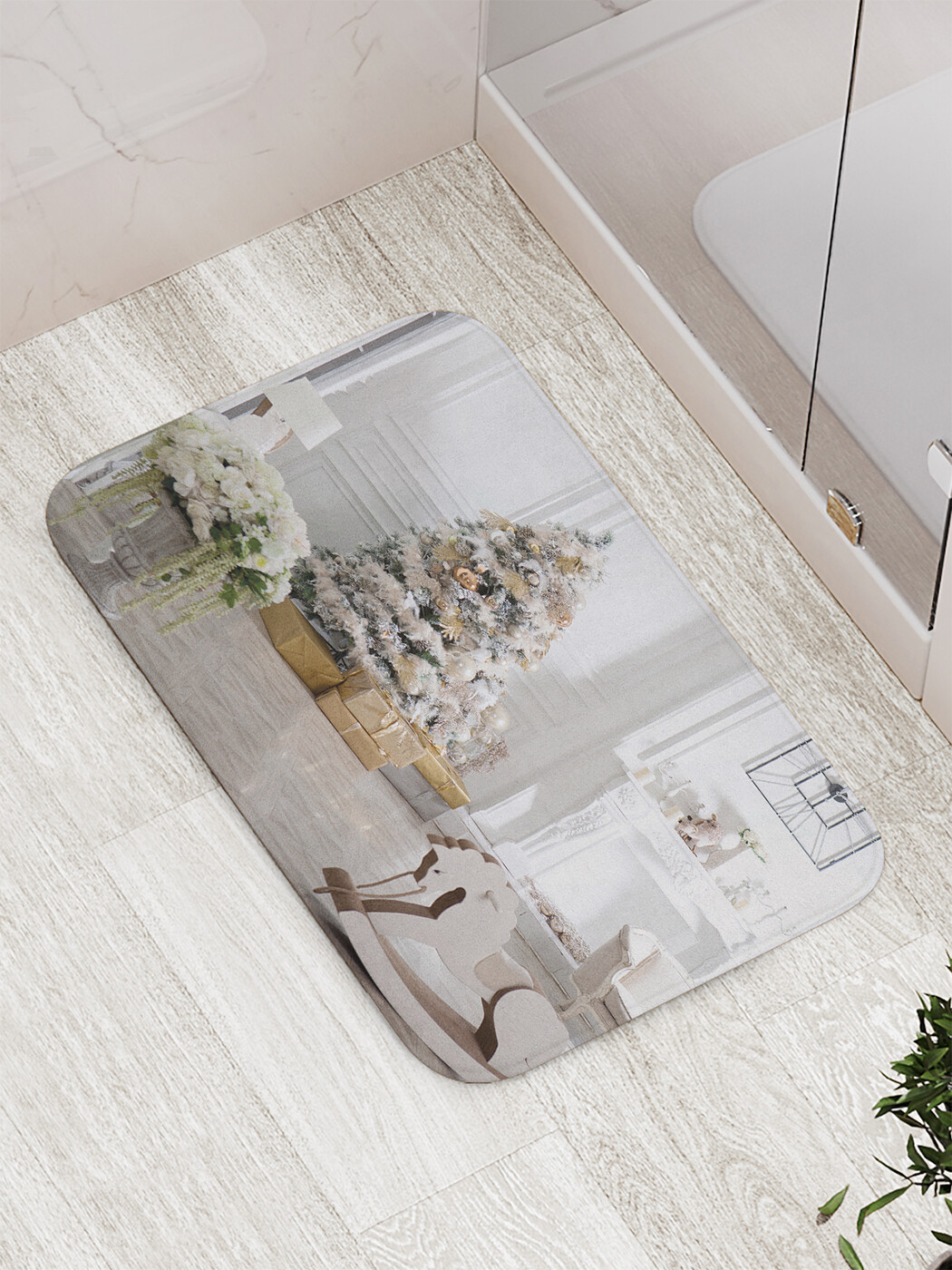 

bath_427886 Коврик противоскользящий для ванной, сауны, бассейна, 77х52 см