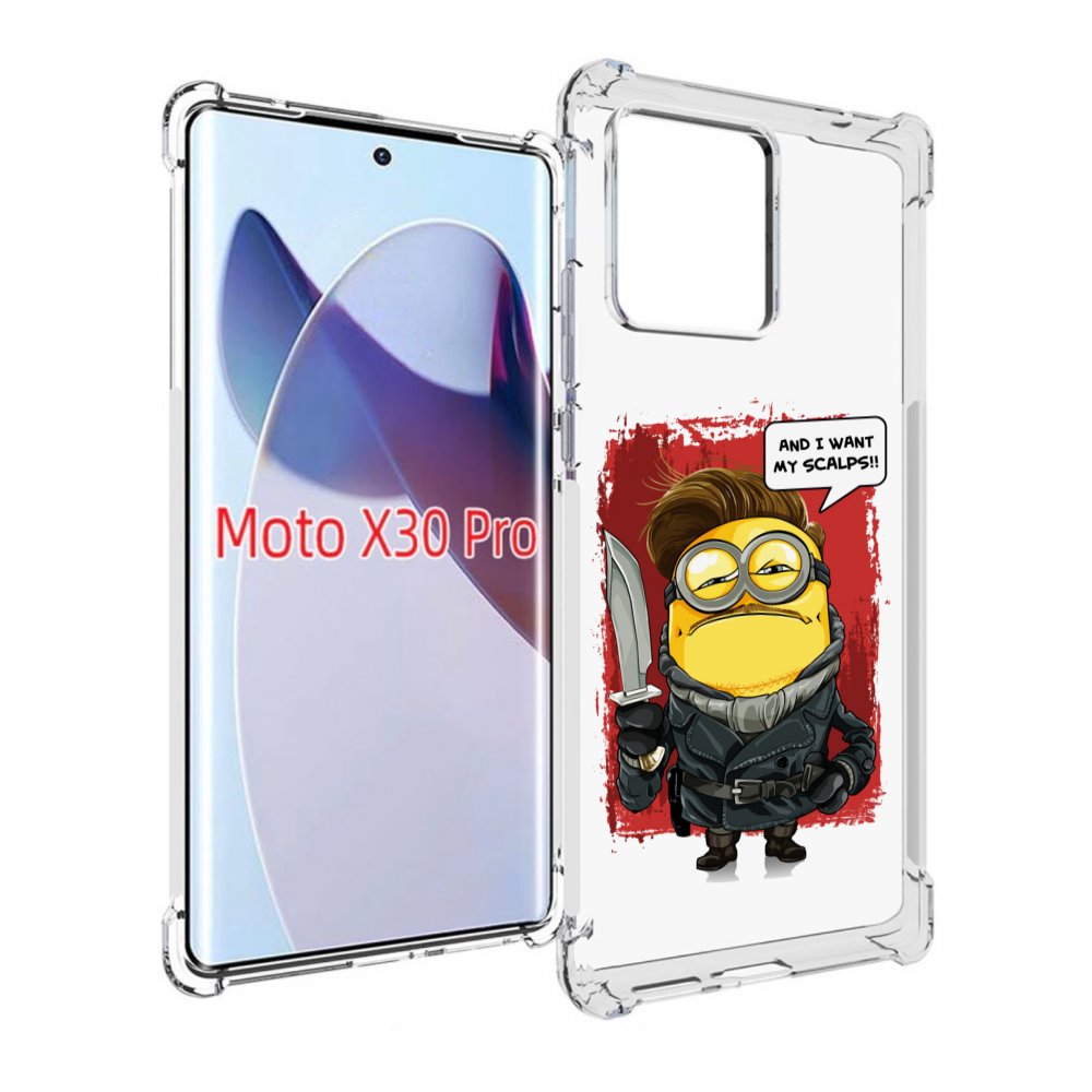 

Чехол MyPads миньон убийца для Motorola Moto X30 Pro, Прозрачный, Tocco