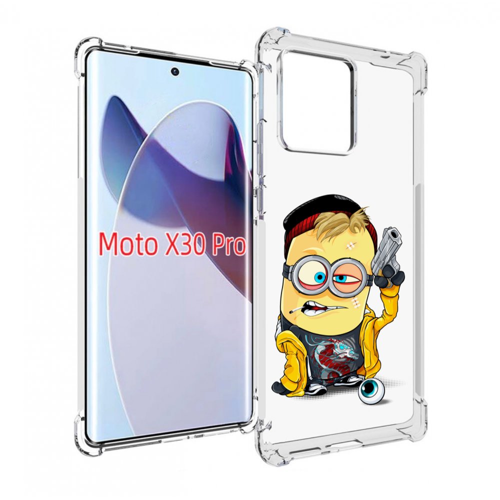

Чехол MyPads миньон бандит для Motorola Moto X30 Pro, Прозрачный, Tocco