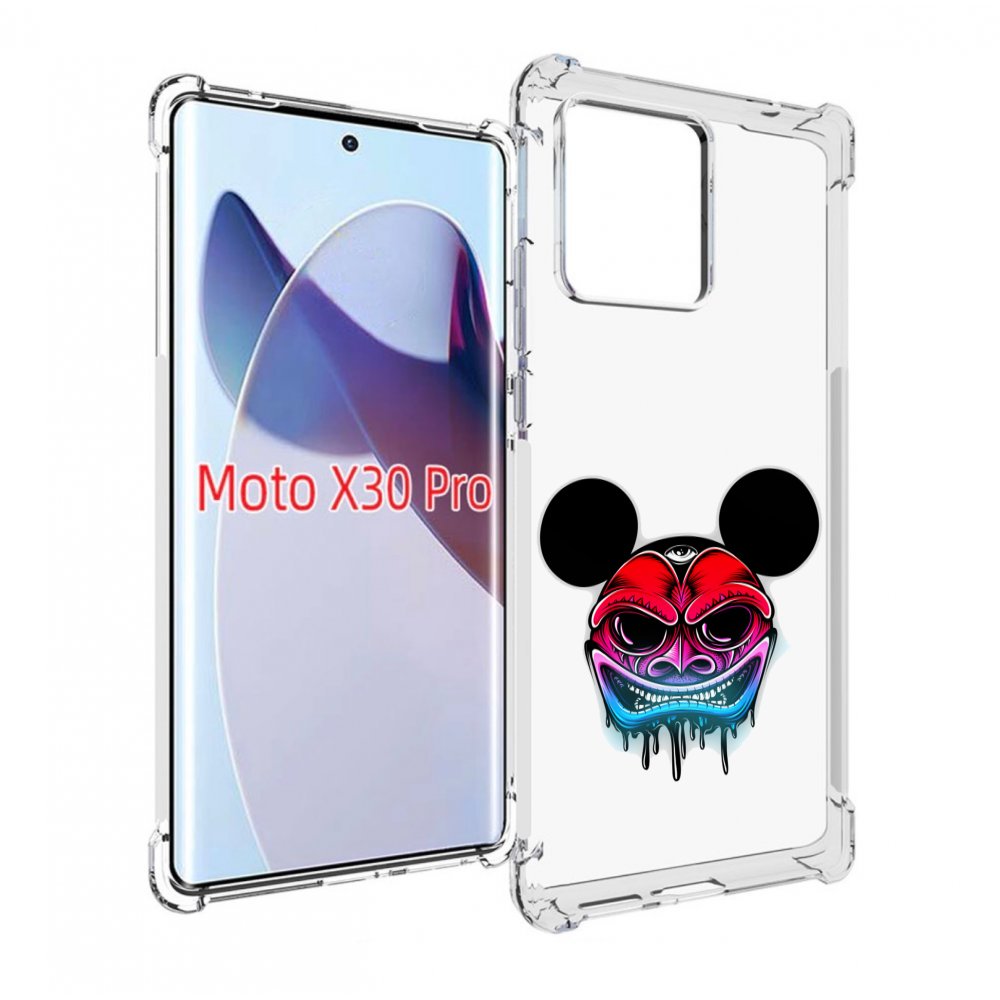 

Чехол MyPads микки в маске для Motorola Moto X30 Pro, Прозрачный, Tocco