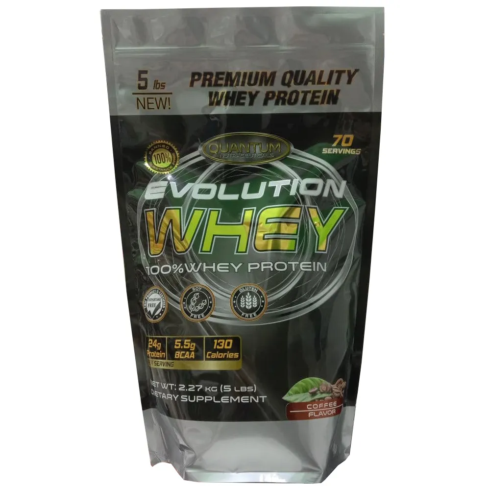 фото Протеин quntum nutraceuticaals evolution whey - 2270 грамм, кофе quantum nutraceuticals