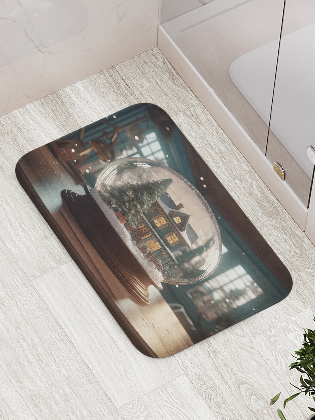 

bath_427877 Коврик противоскользящий для ванной, сауны, бассейна, 77х52 см