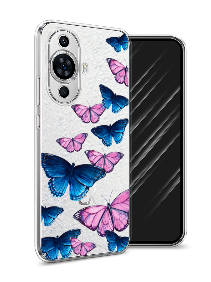 

Чехол Awog на Huawei Nova 11 "Полет бабочек", Синий;черный;розовый, 6121250-2