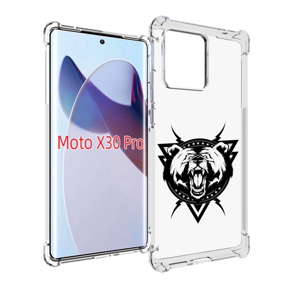 

Чехол MyPads медведь в треугольнике для Motorola Moto X30 Pro, Прозрачный, Tocco