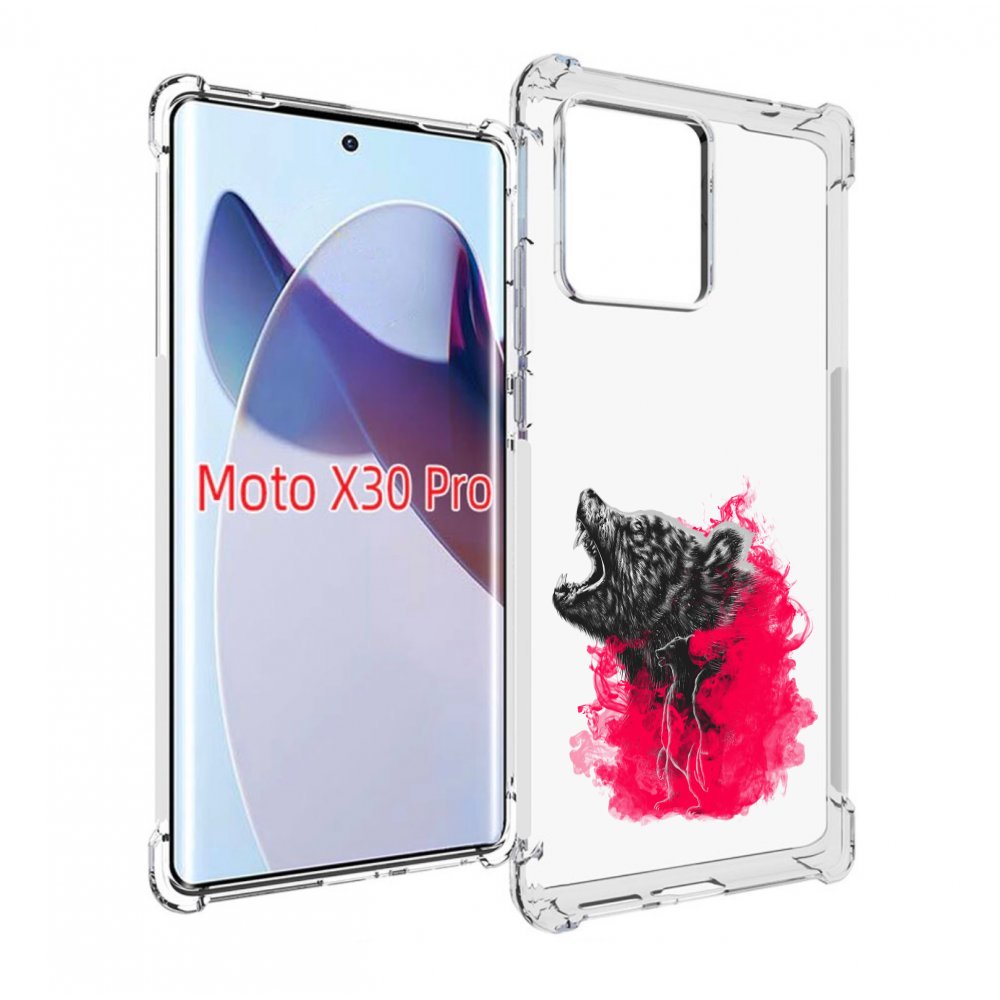 

Чехол MyPads медведь в дымке для Motorola Moto X30 Pro, Прозрачный, Tocco