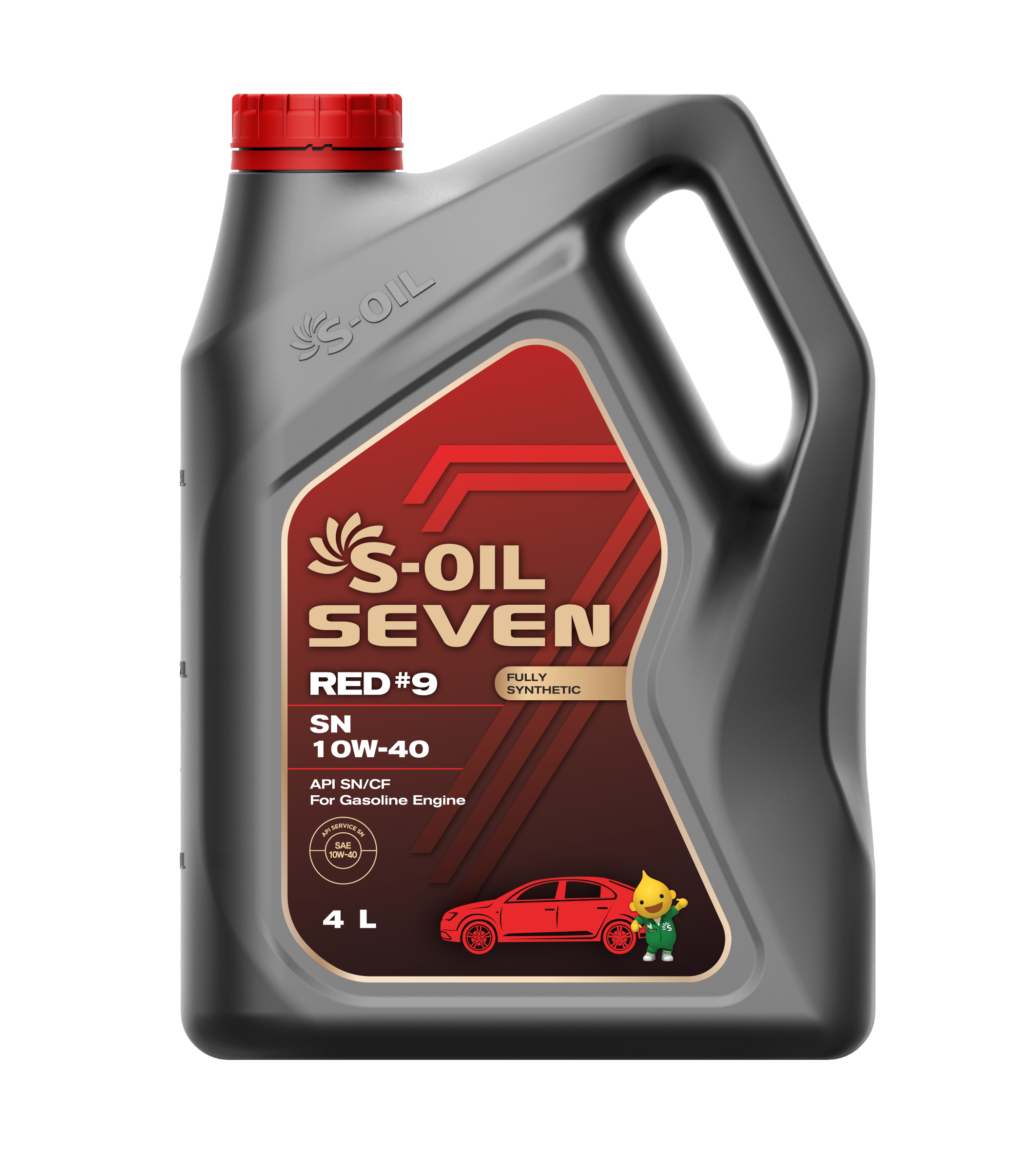 Моторное масло S-OIL 7 RED #9 SN 10W40 4л