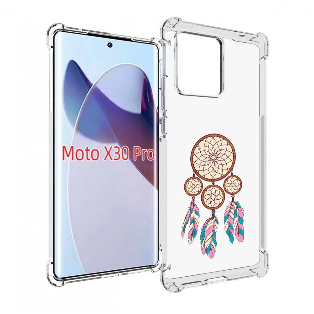

Чехол MyPads ловец снов бежевый для Motorola Moto X30 Pro, Прозрачный, Tocco