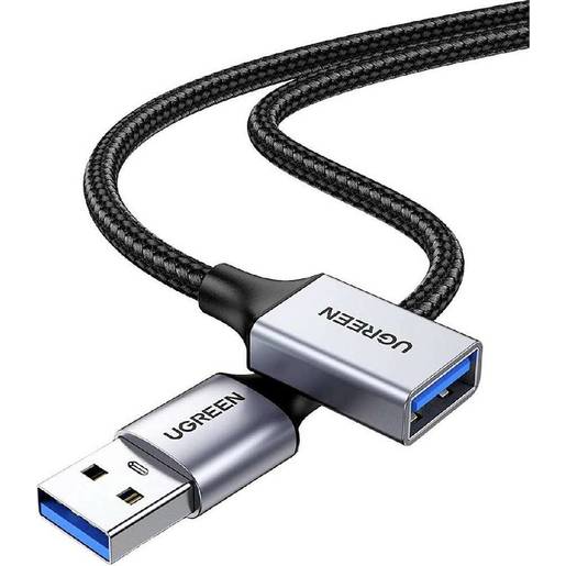 

Кабель uGreen USB-USB вилка-розетка 2м 10497_, Черный, US115 (10497) USB 3.0 Extension Cable Aluminum Case. Длина: 2м. Цвет: черный