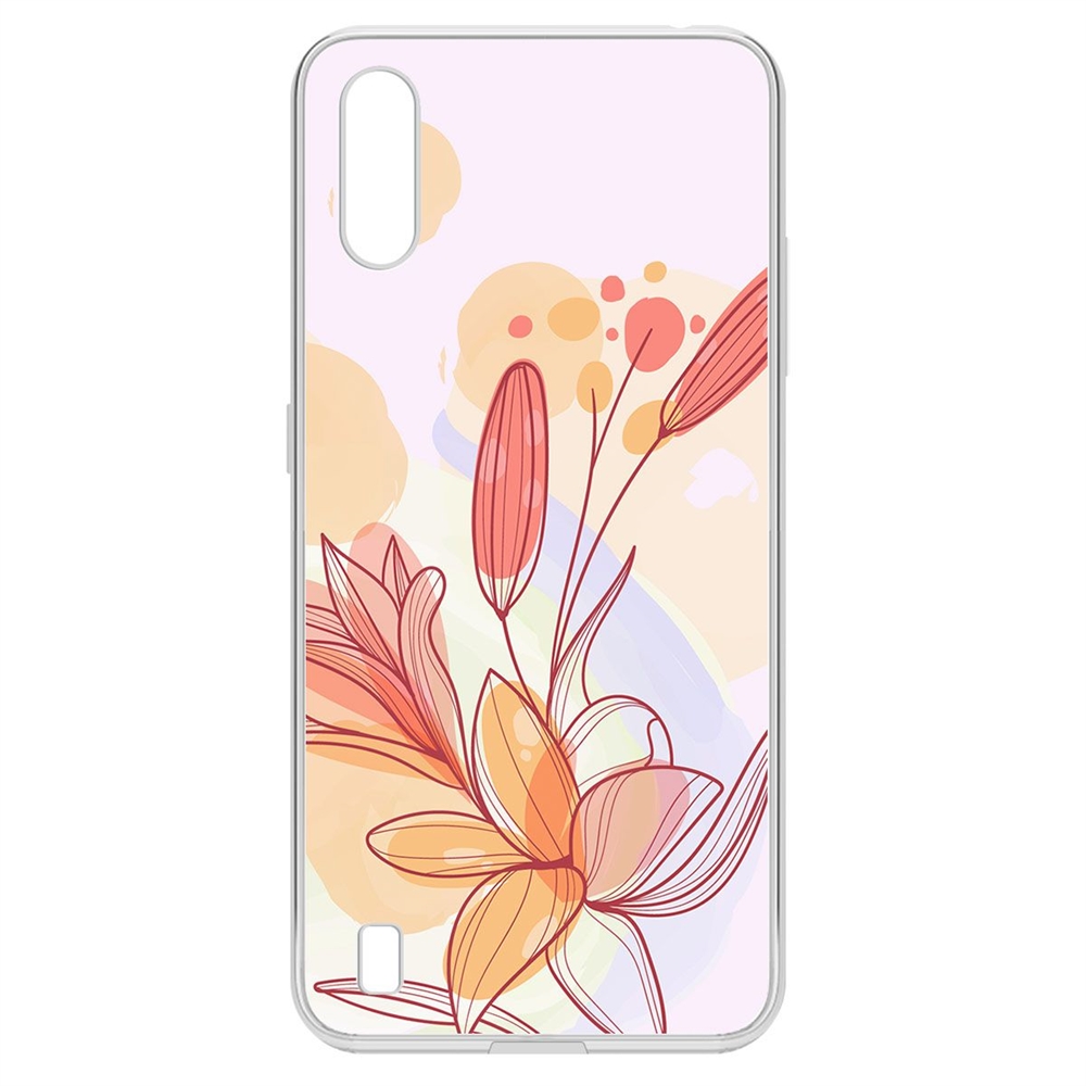 фото Чехол-накладка krutoff clear case фантазия для samsung galaxy a01/m01 (a015/m015)