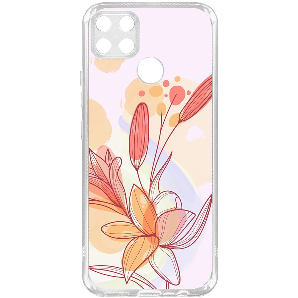 

Чехол-накладка Krutoff Clear Case Фантазия для Realme C25S