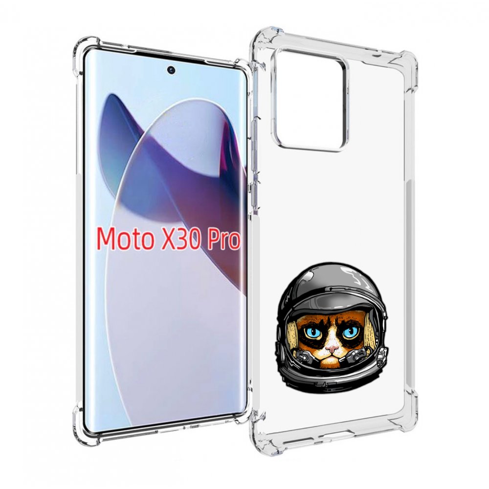 

Чехол MyPads кот космонавт для Motorola Moto X30 Pro, Прозрачный, Tocco