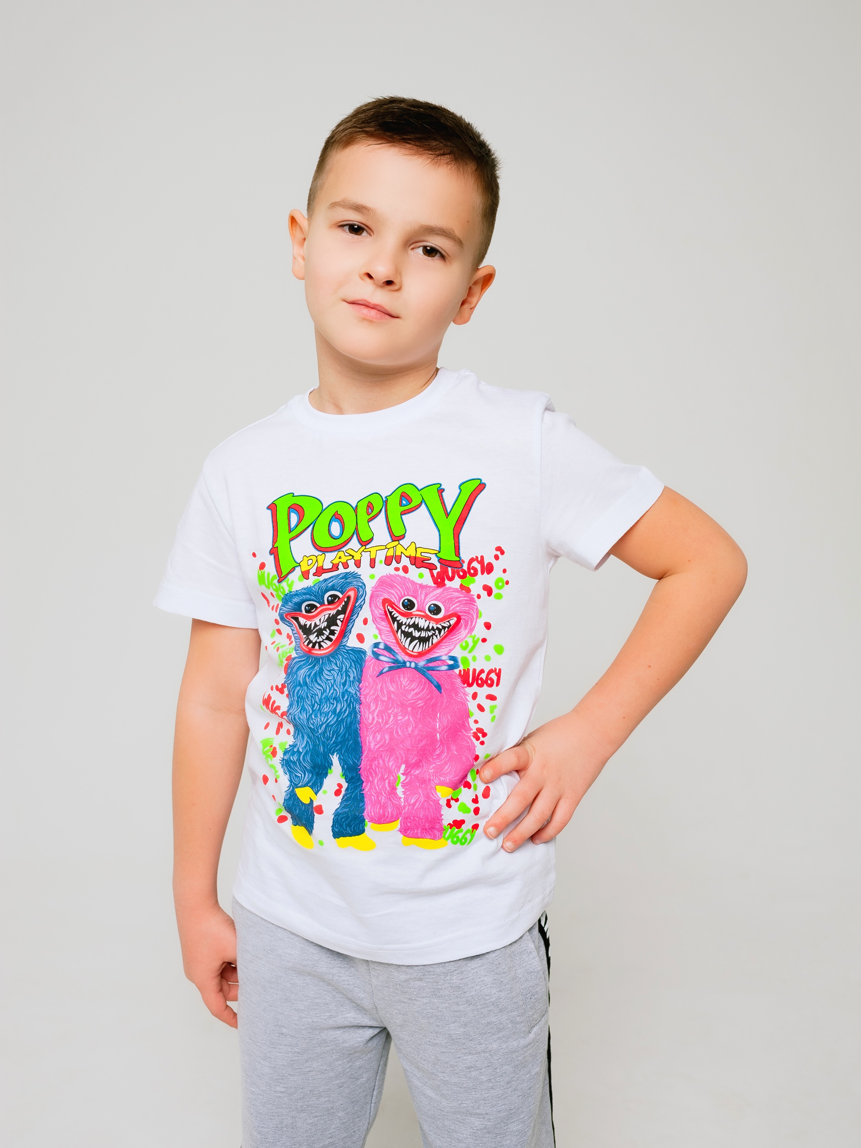 

Футболка детская Павлинка Poppy, белый, 116, Poppy