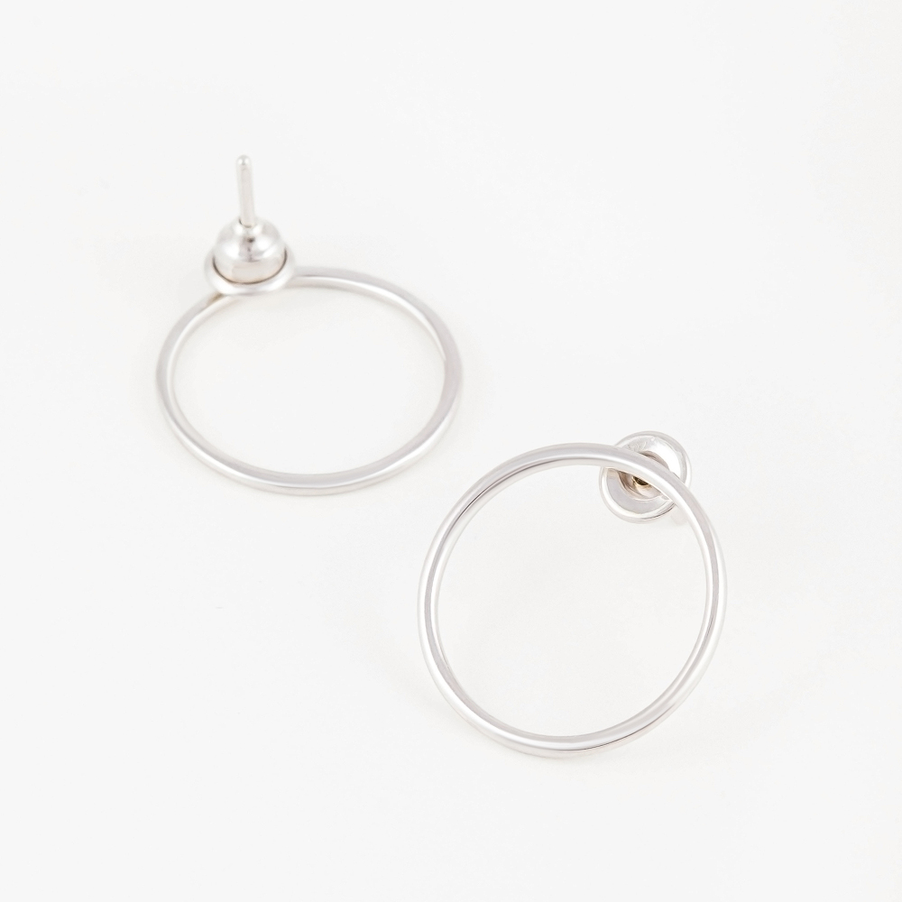 

Серьги женские из серебра НАШЕ ЗОЛОТО ЗК6001436-00245, без вставки, ЗК6001436-00245