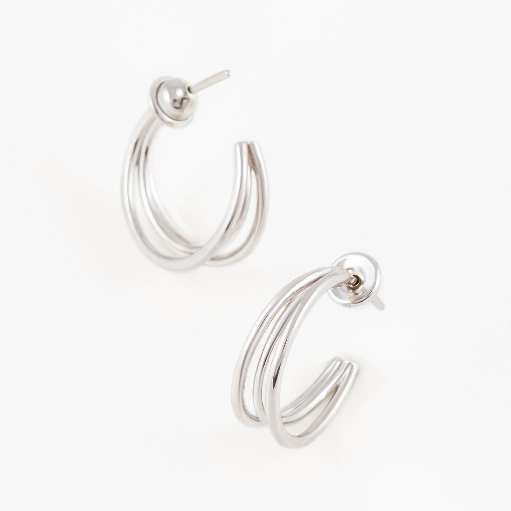 

Серьги женские из серебра НАШЕ ЗОЛОТО ЗК6001475-00245, без вставки, ЗК6001475-00245