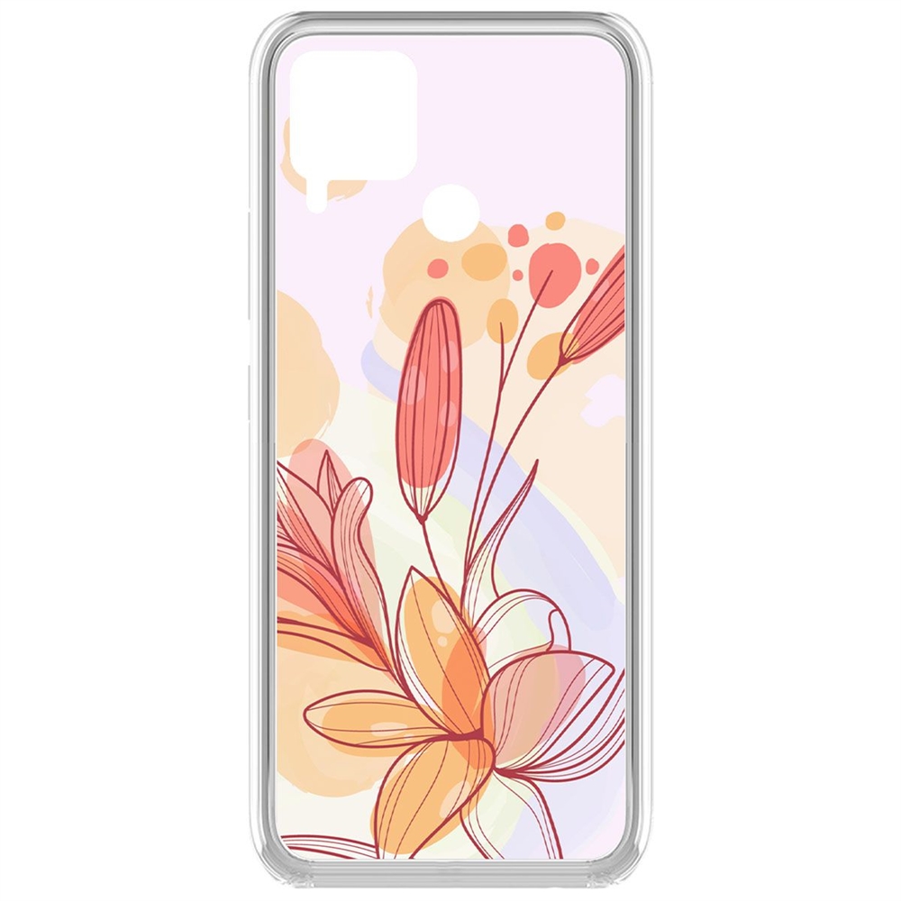 

Чехол-накладка Krutoff Clear Case Фантазия для Realme C15