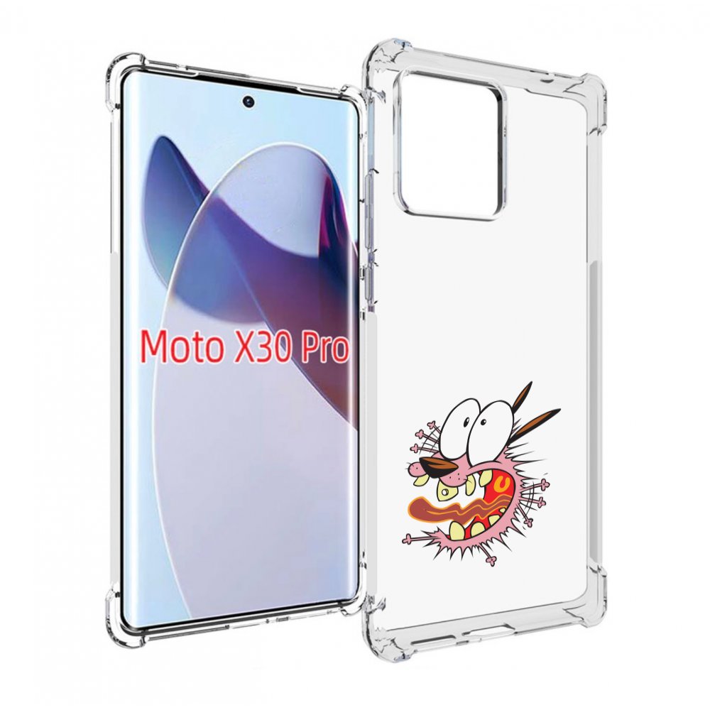 

Чехол MyPads испуганный бобик для Motorola Moto X30 Pro, Прозрачный, Tocco