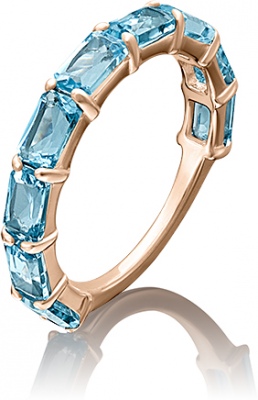 

Кольцо из золота р.  PLATINA jewelry 01-5335-00-201-1110-46, топаз, 01-5335-00-201-1110-46