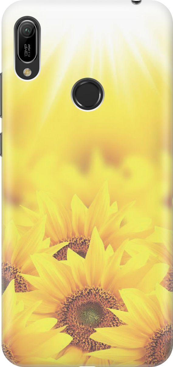 

Чехол на Honor 8A/8A Pro/Huawei Y6 (2019)/Y6 Prime (2019) "Поле подсолнухов", Желтый;оранжевый, 2786