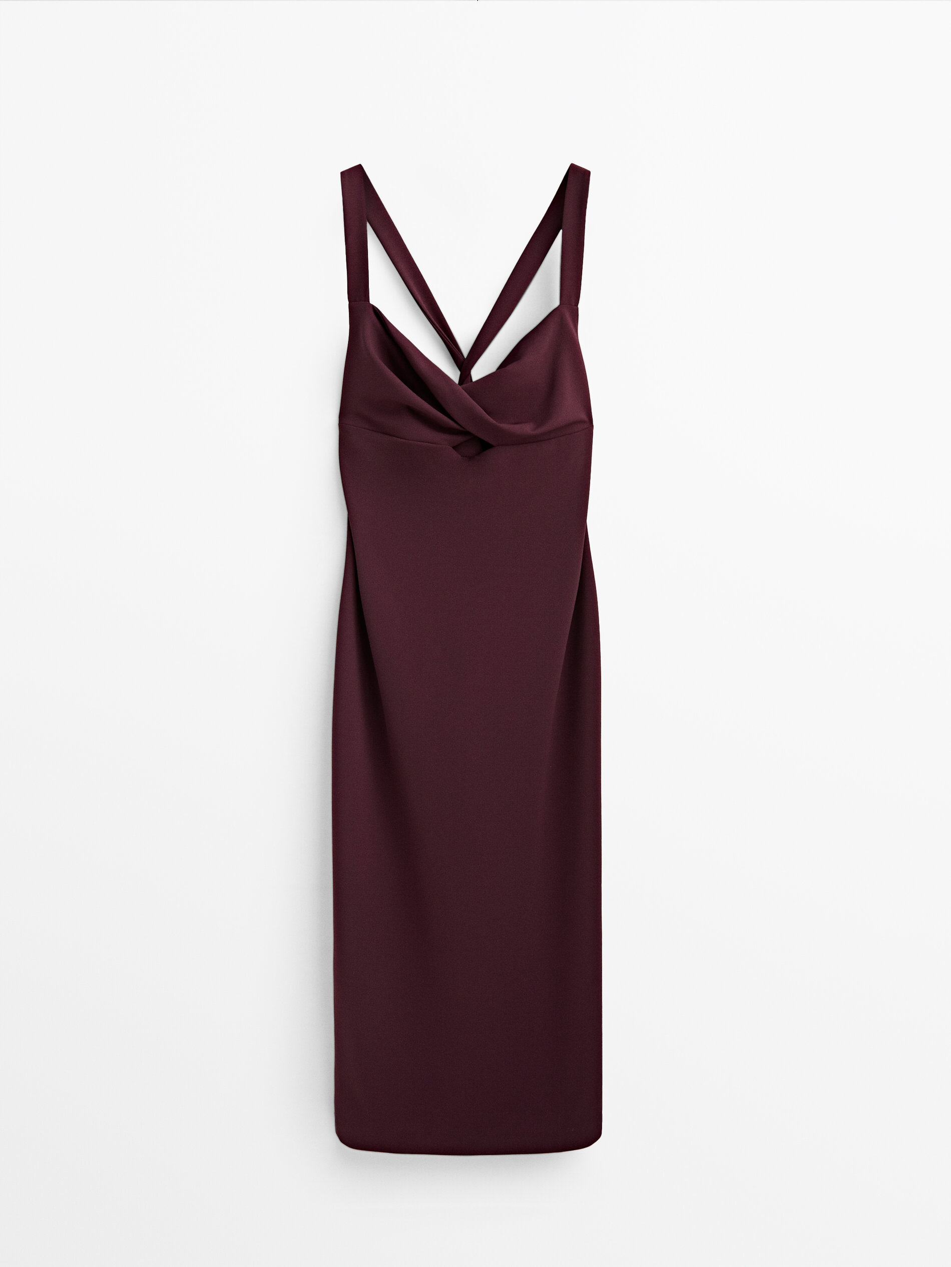 

Платье женское Massimo Dutti 09400953605 красное M, 09400953605