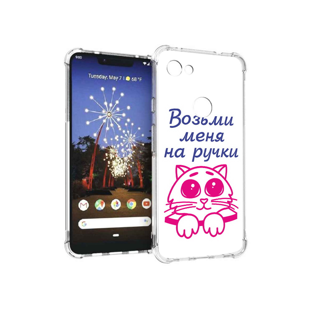 

Чехол MyPads Tocco для Google Pixel 3 XL мяу, Прозрачный, Tocco