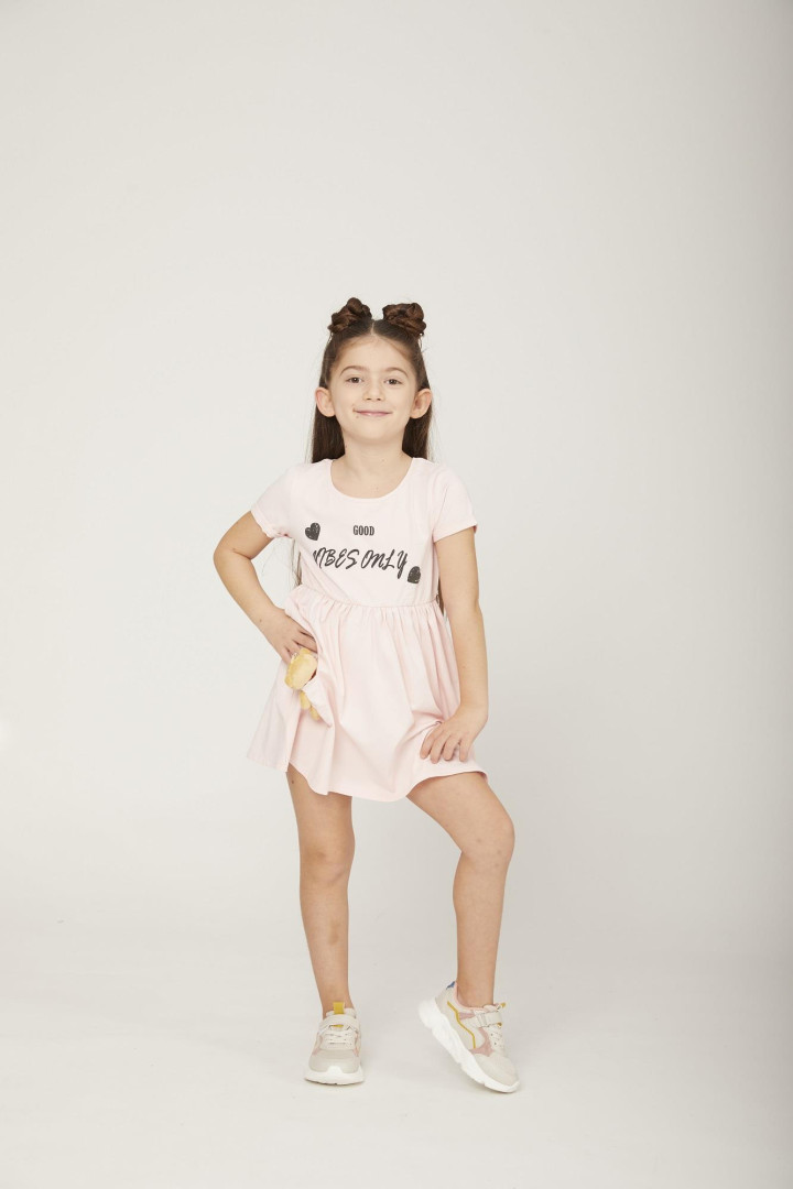 Платье для девочки LittleStar L12122Y2310 пудровый 3-4 лет (доставка из-за рубежа)