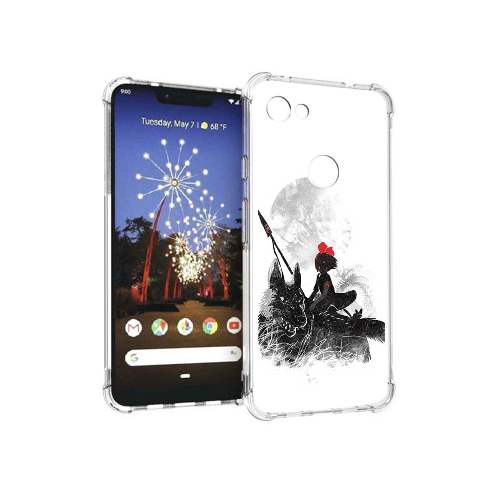 

Чехол MyPads Tocco для Google Pixel 3 XL мононоке, Прозрачный, Tocco