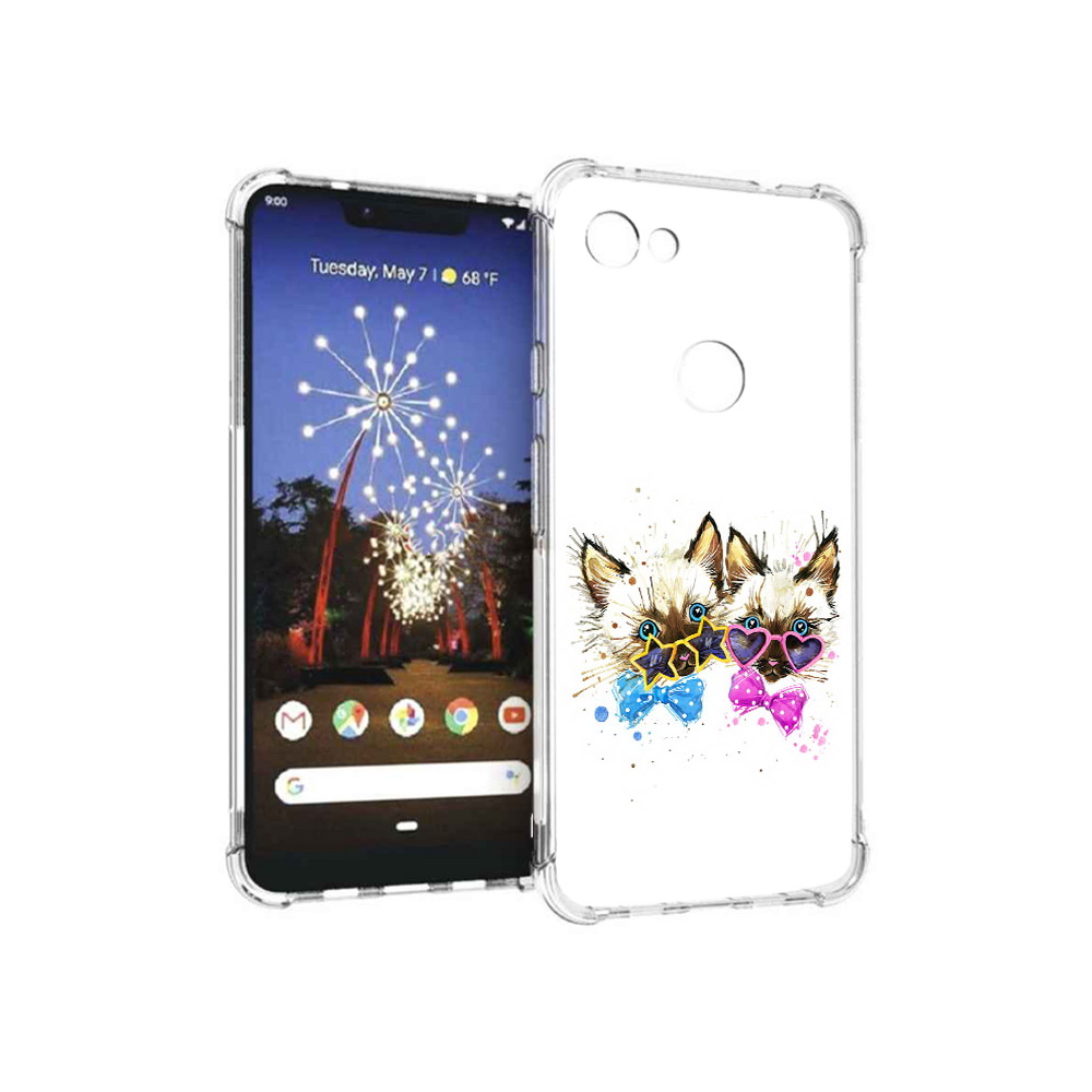 

Чехол MyPads Tocco для Google Pixel 3 XL милые котята, Прозрачный, Tocco