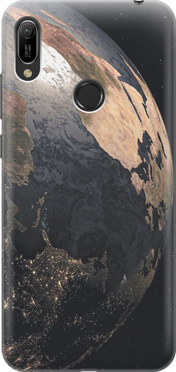 

Чехол на Honor 8A/8A Pro/Huawei Y6 (2019)/Y6 Prime (2019) "Земля", Розовый;синий, 2786