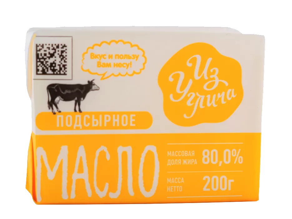 Масло подсырное Из Углича 80%, 200 г