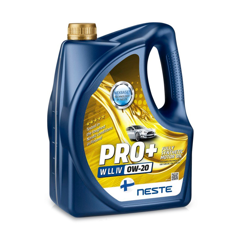 

Моторное масло Neste Oil синтетическое Pro+ W Lliv 0W20 4л