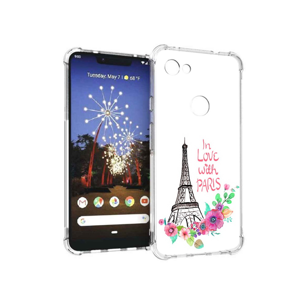 

Чехол MyPads Tocco для Google Pixel 3 XL любимый париж, Прозрачный, Tocco