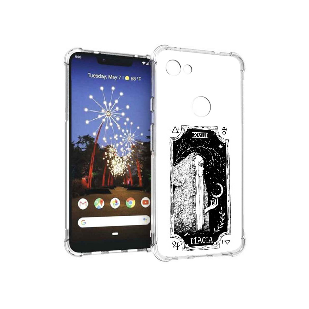 

Чехол MyPads Tocco для Google Pixel 3 XL лунная магия, Прозрачный, Tocco