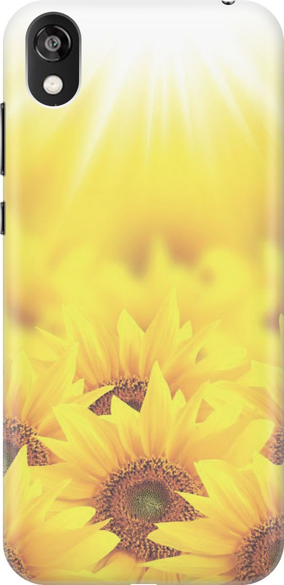 

Чехол на Honor 8S/Huawei Y5 (2019) "Поле подсолнухов", Желтый;оранжевый, 2783