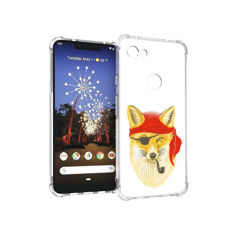 

Чехол MyPads Tocco для Google Pixel 3 XL лиса-пират, Прозрачный, Tocco